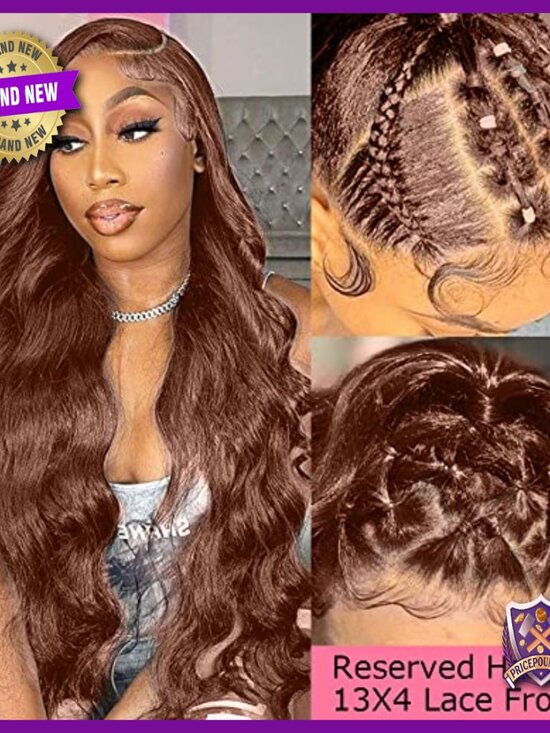 Human Hair Lace Front Wig 24 Inch Body Wave 13x4 HD Glueless main image 5
